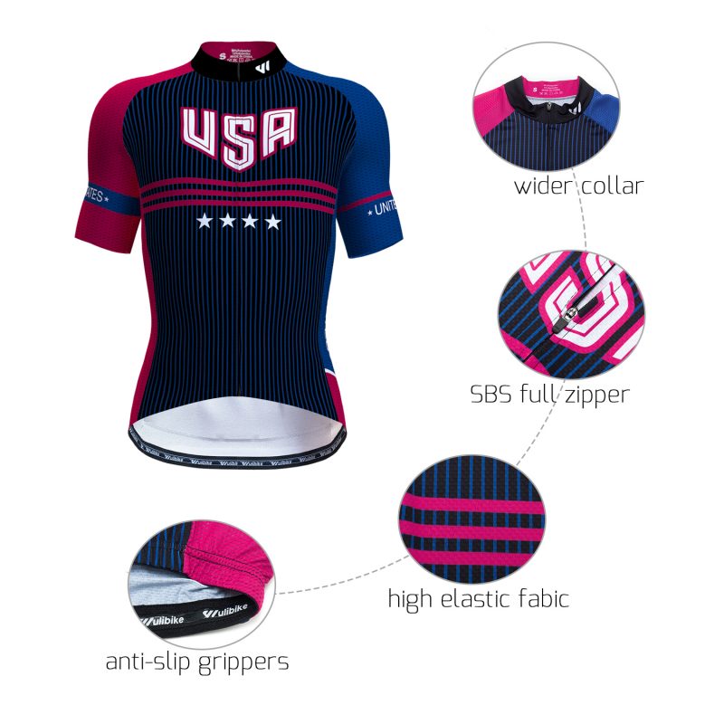 wulibike usa bike jersey men's M10011-details