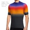 wulibike man's short sleeve cycling jersey iris color M10106-model show