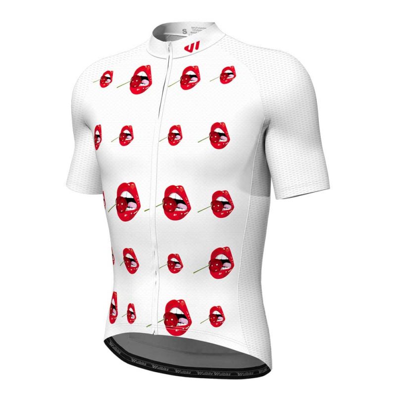 wulibike-men-cycling-jersey-short-sleeve-Cherry-mouth-M10086-front-side