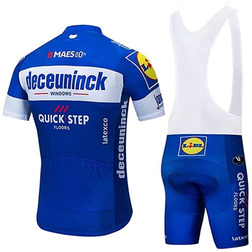 BS003 Quick step cycling short sleeve jersey set back