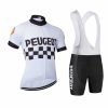 CJ222 peugeot cycling short jersey set front