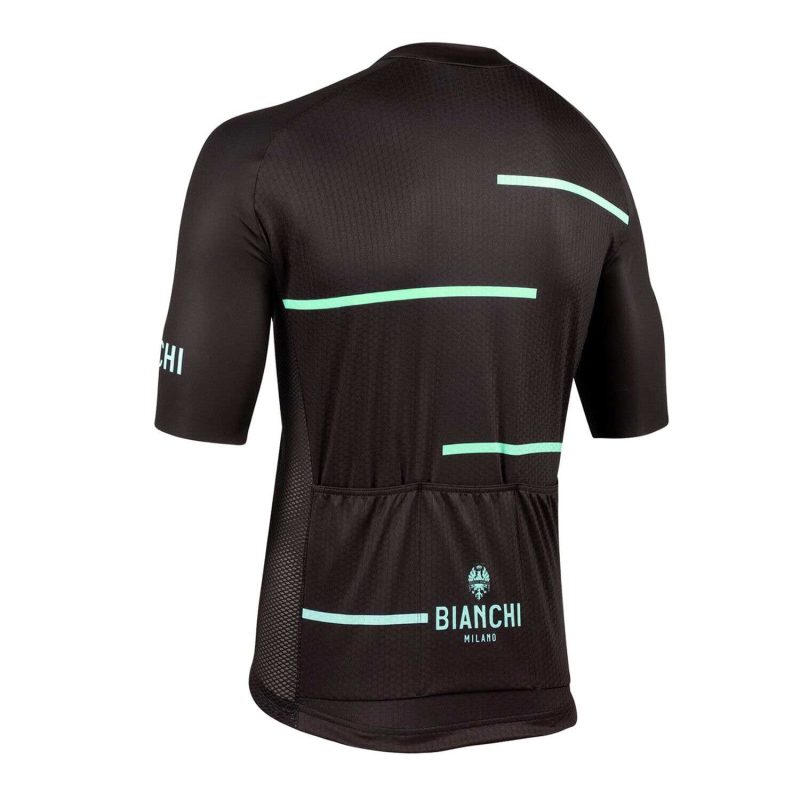 Bianchi Milano Disueri black cycling jersey back