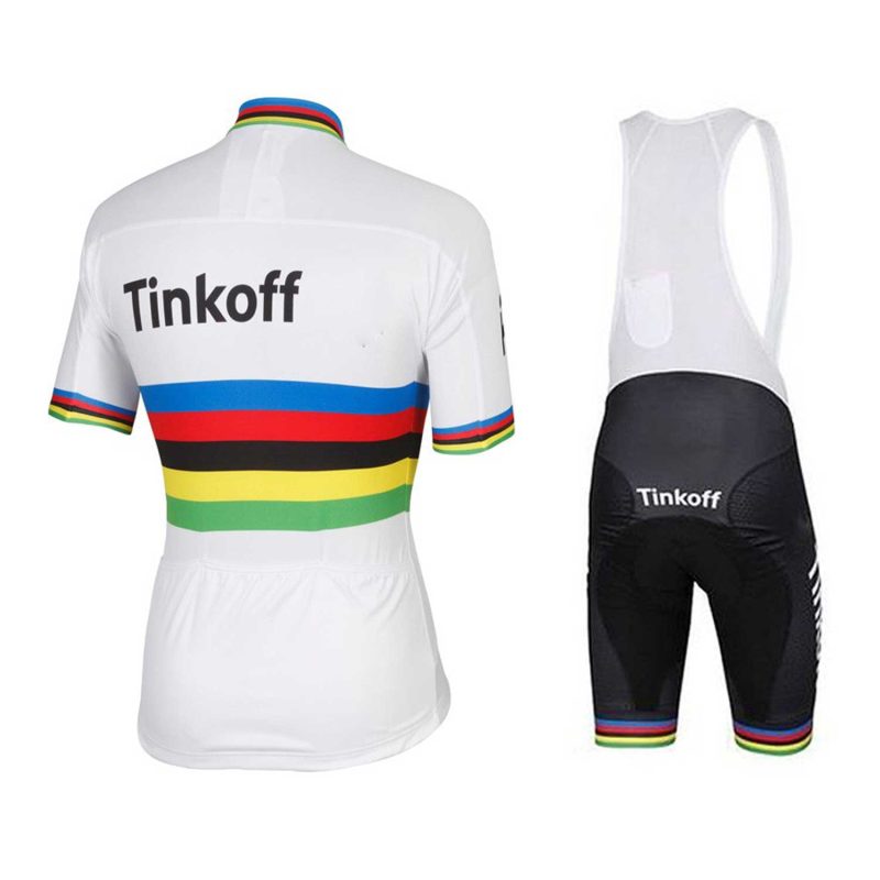 CJ396 mens team cycling kit jersey and bib BACK