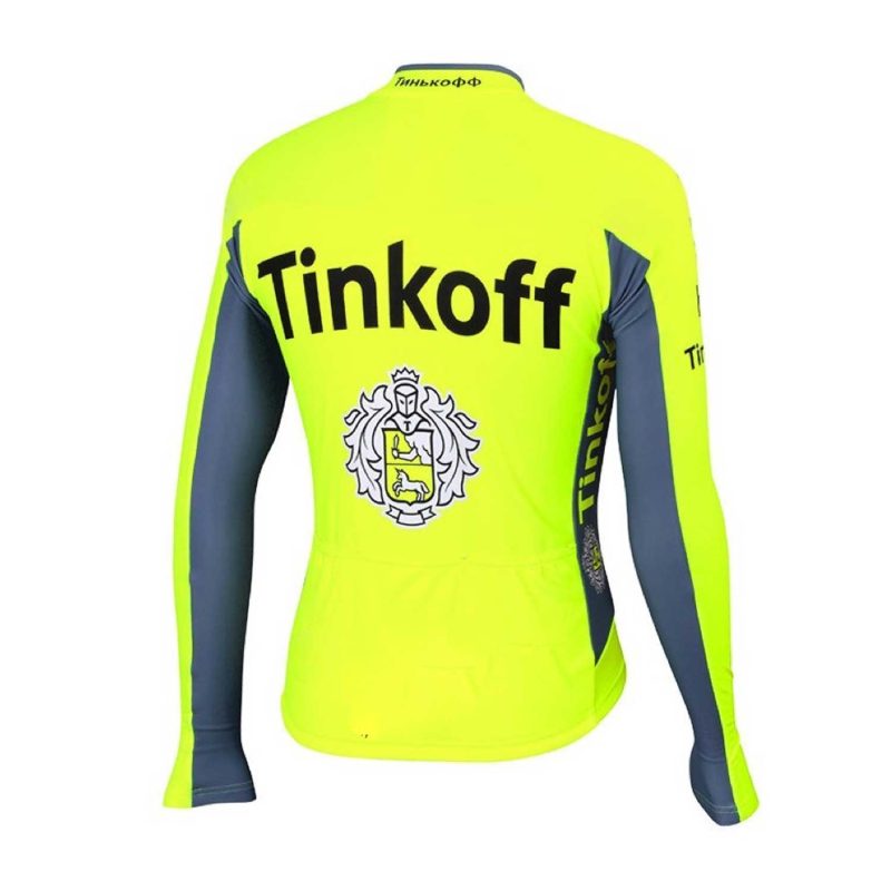 Tinkoff Race Team 2016 Cyclin Kit Long Sleeve Yellow back