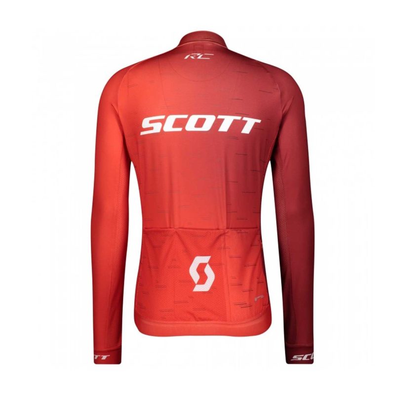 Scott Team 2021 Cyclin Kit Long Sleeve Red back