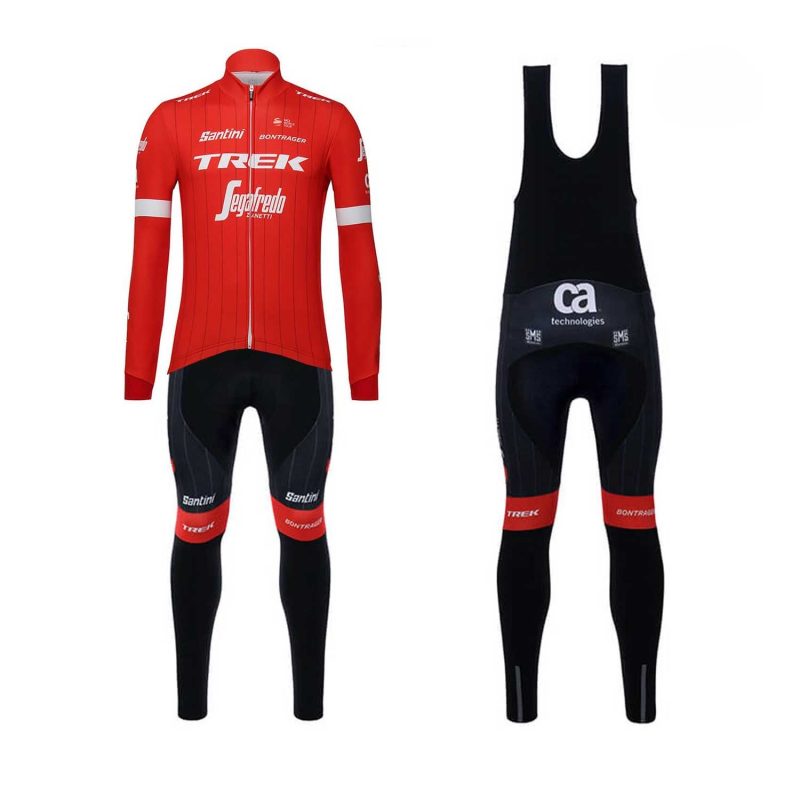 Trek Segafredo 2018 Cyclin Kit Long Sleeve Red front