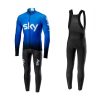 Sky Team 2019 Cyclin Kit Long Sleeve Blue front