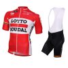 CJW023 mens team cycling kit jersey and bib front