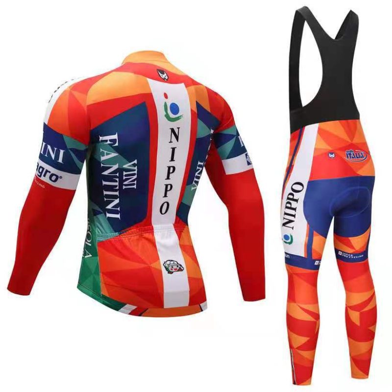 cycling kit men padded Vini Fantini Nippo 2019 back