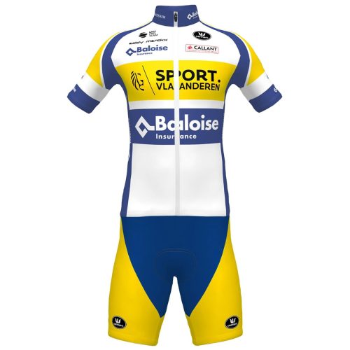 CJ354 men cycling apparel short sleeve kit Sport Vlaanderen-Baloise 2020 front