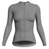 2023 Women Grace Long Sleeve Jersey front grey women cycling jersey set