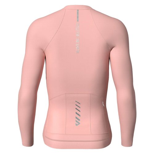 wulibike-pink-long sleeve-cycling-jersey-men-back