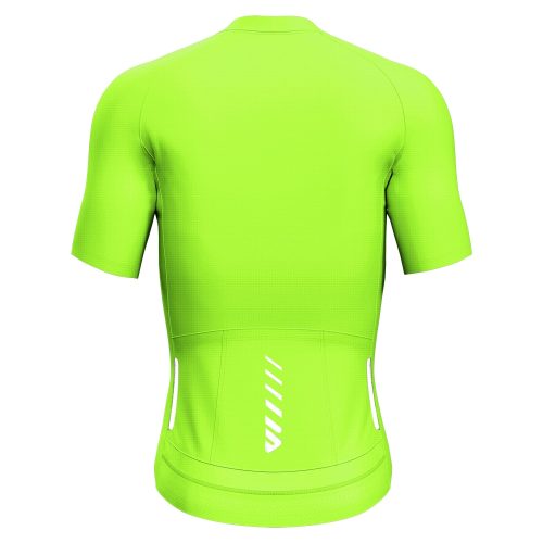 wulibike bike shirts for men short sleeve green back M10170