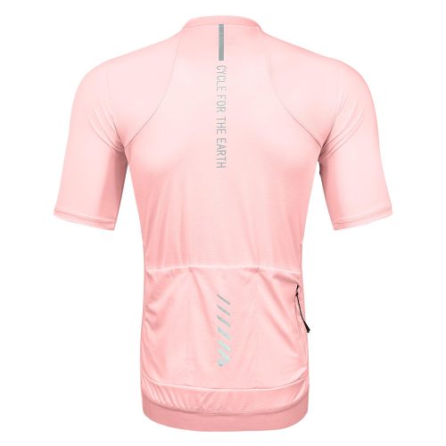 WULIBIKE-pink-half-zip-cycling-jersey-back-view.