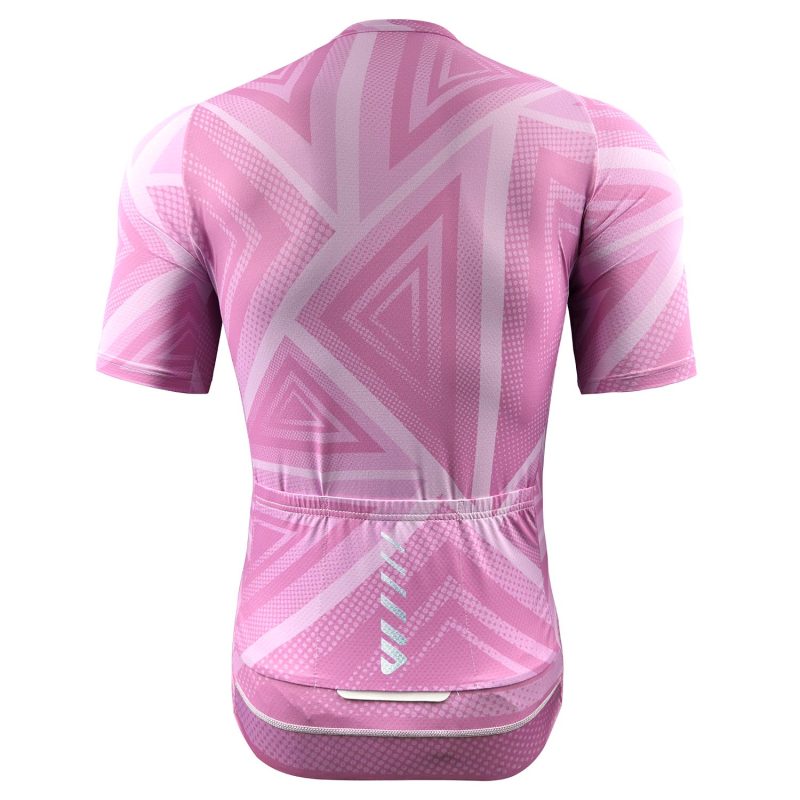 Men-Colorful-Cycling-Jersey-PINK-Back