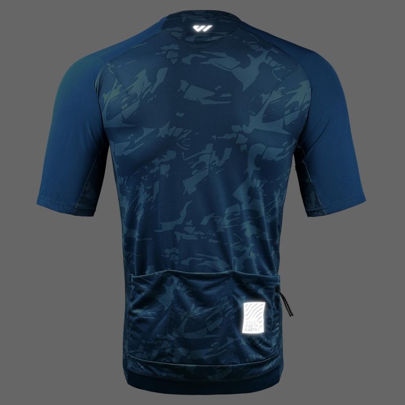 Men-camouflage-Cycling-Jersey-reflective-blue