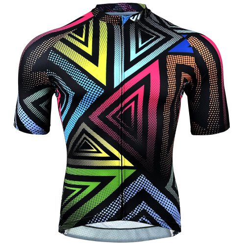 Men-Colorful-Cycling-Jersey-black-Front